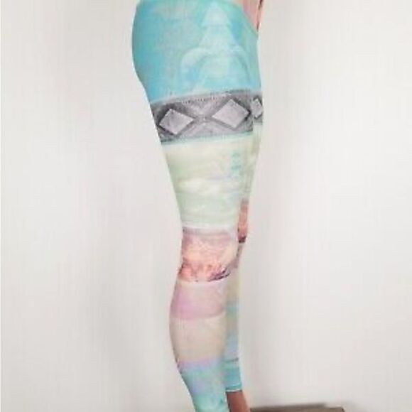 BEAUTIFUL TEEKI TAROT MAGICK HOT PANT YOGA LEGGINGS SIZE SMALL - Picture 5 of 13